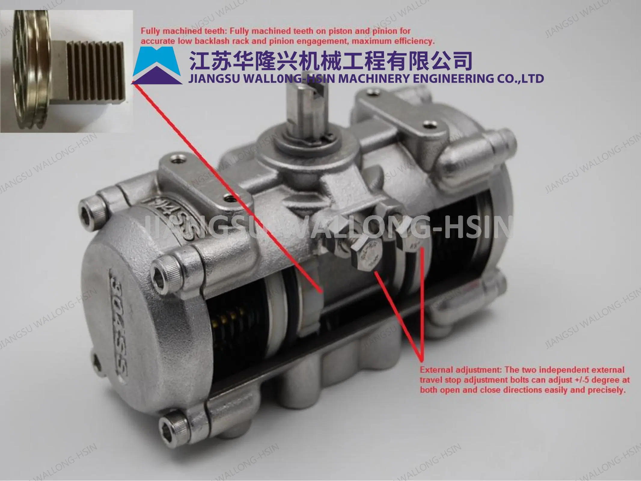 CE/ SGS/ ISO9001 Stainless Steel Pneumatic Actuator