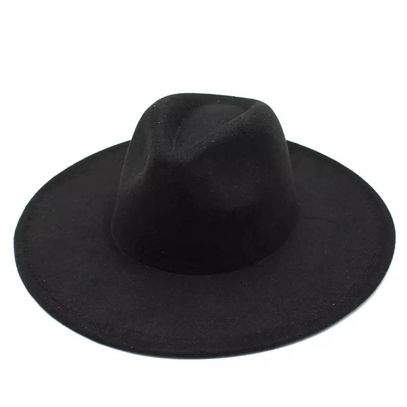 High quality/High cost performance Fashion Colorful Flat Felt Fedora Hat