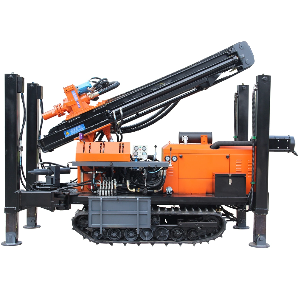 Crawler Mounted Pneumatic Water Well Drilling Rig / Water Well Drilling Machine