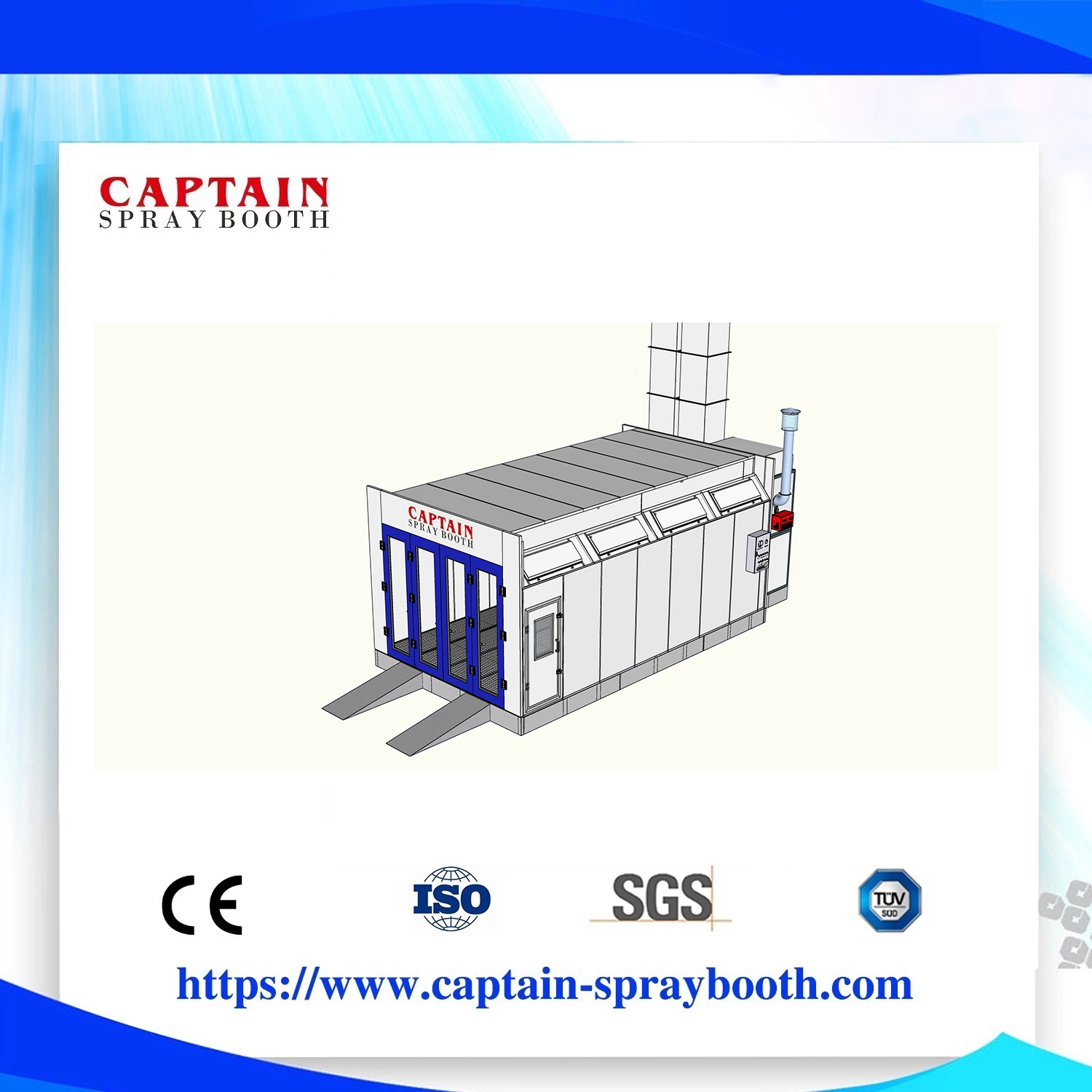 High Quality Large Spray Booth/Coating Equipment, Paint Booth