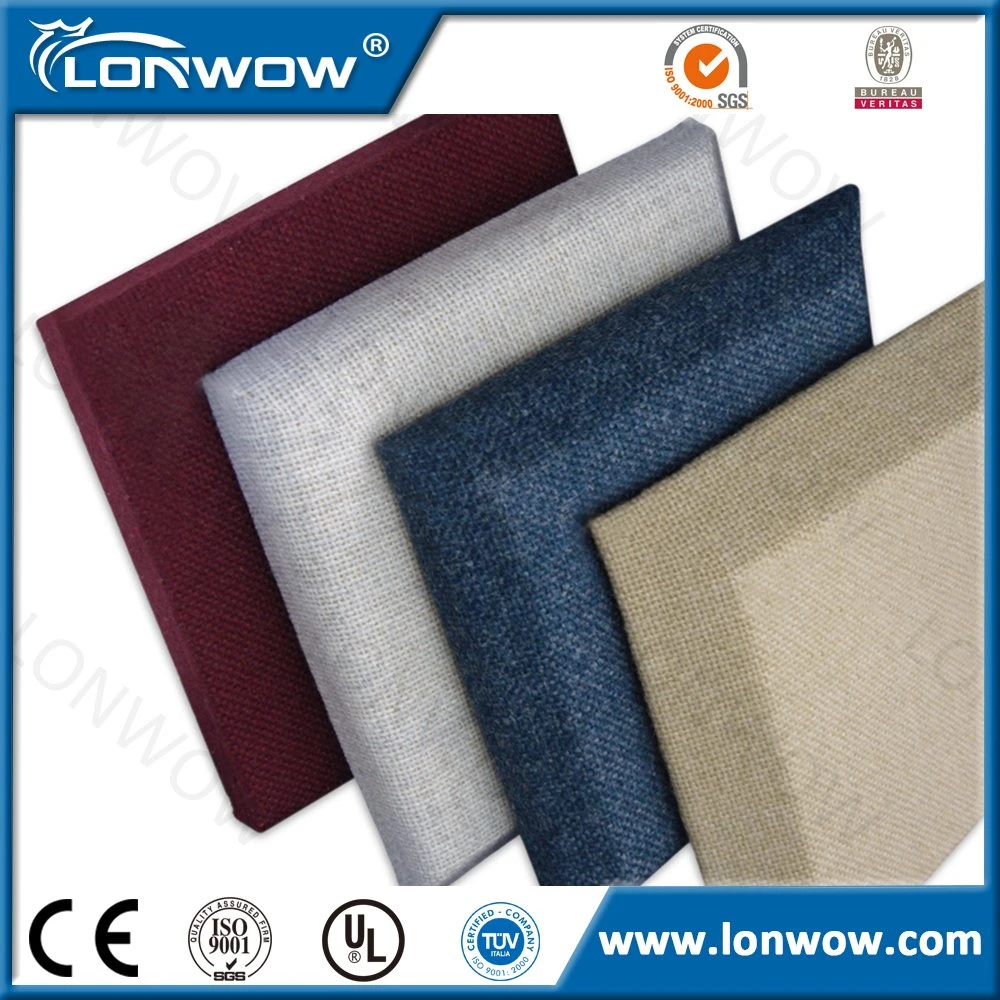 Fabric Covered Acoustic Fiberglass Wall Panel for Sound Absorption