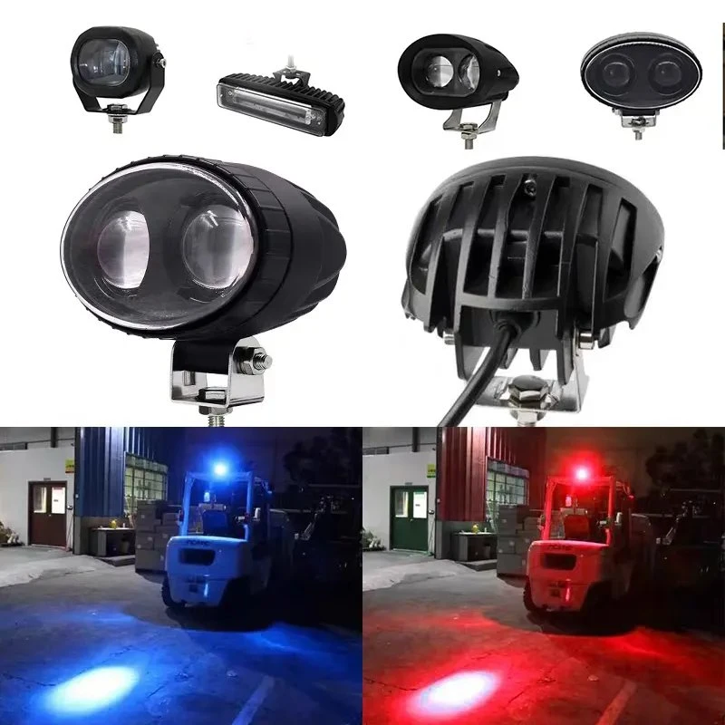 LUMIÈRE LED 12V- 80V LED bleu/rouge lumière de chariot élévateur Phare de travail