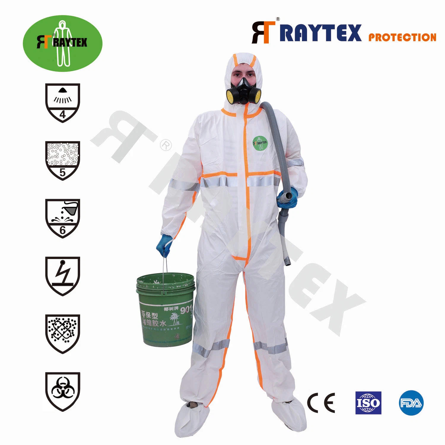 Disposable CE/FDA Isolation Safety Protection Coverall Protective Garment Protective Clothing