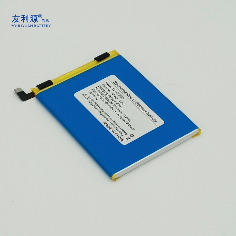 China Manufacturer Factory Lithium Lipo Battery 436282p 3.8V 3500mAh 13.3wh with FPC Leadwire for Mobile Phone Liion Polymer Battery