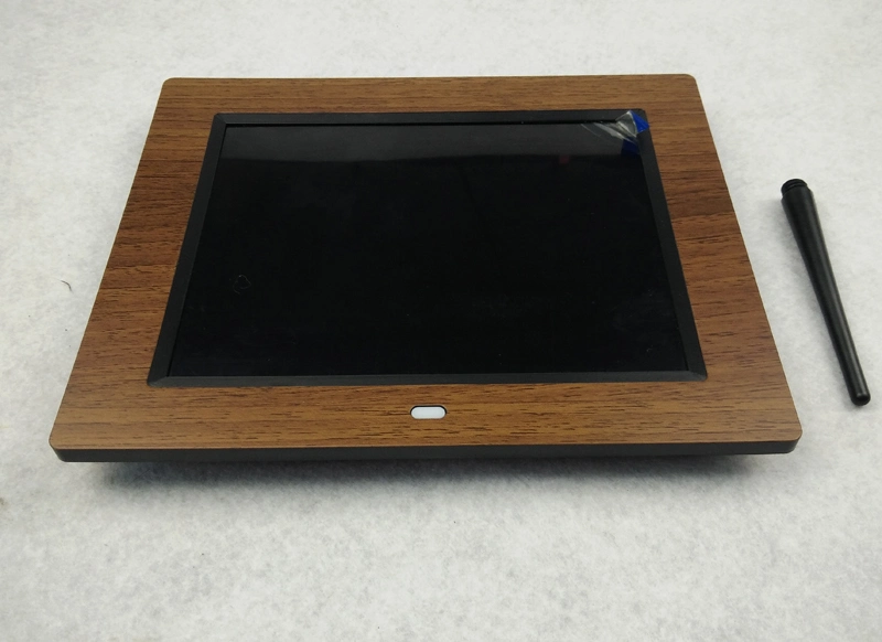 Cadre photo numérique LCD en bois