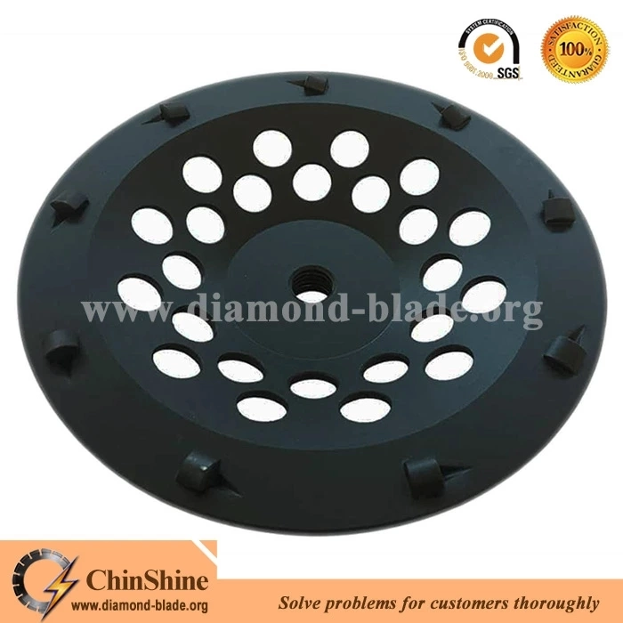 Herramienta de diamante de alta calidad Chinshine Fila PCD Taza de Rueda para trituración de concreto