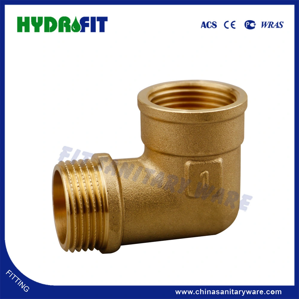 Copper Elbow Joint Connector Brass Pipe Fittings for Plumbing (MK10106)