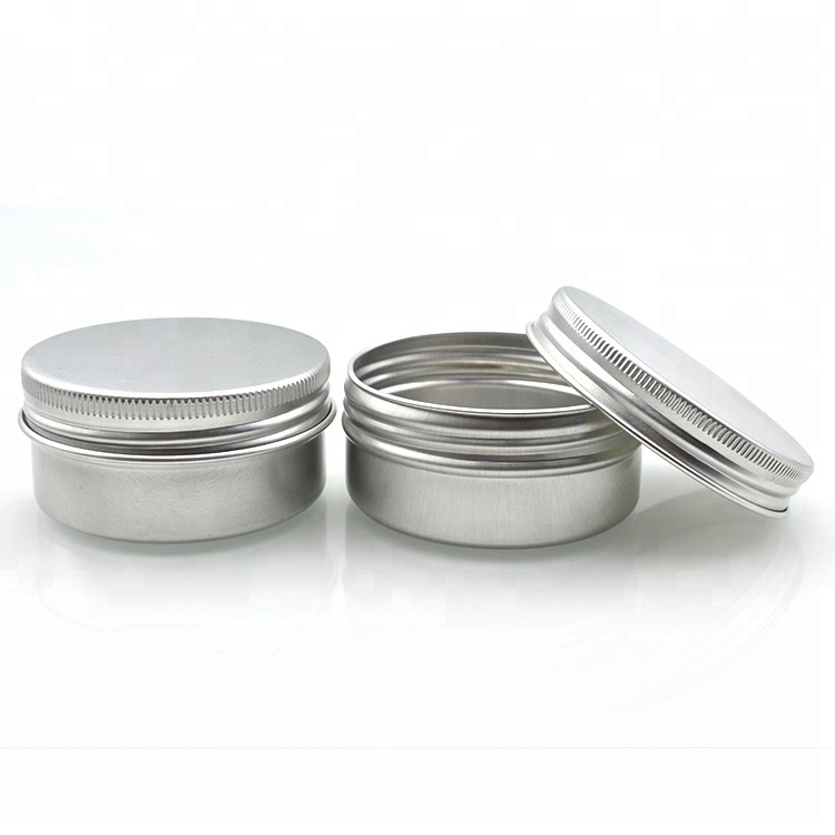 Wholesale/Supplier Different Sizes 30ml 1oz Black Aluminium Jar Food Beard Oil Jar Storage Can