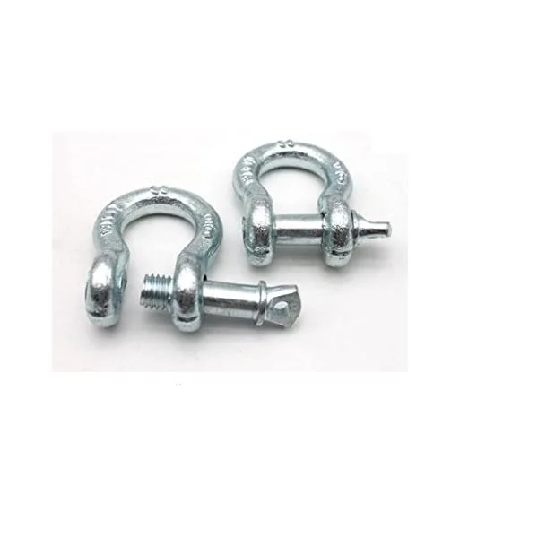 6mm G-2130 Alloy Screw Pin Bow Shackle Rigging Omega-Shaped with Nut and Allen Headed Bolt Pin