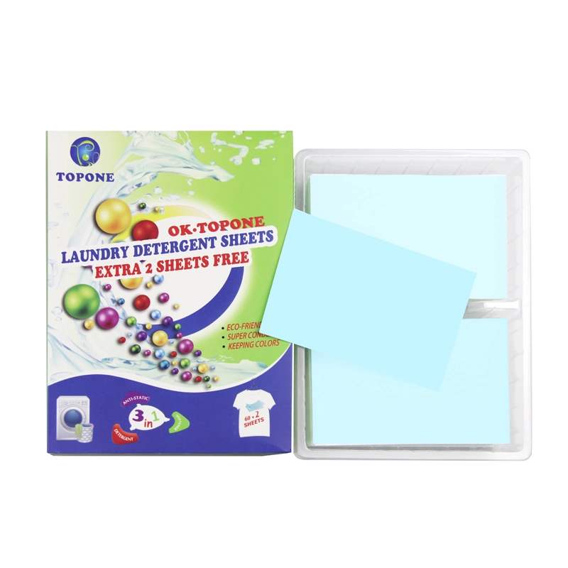 Concentrated Natural Laundry Detergent Sheets with OEM