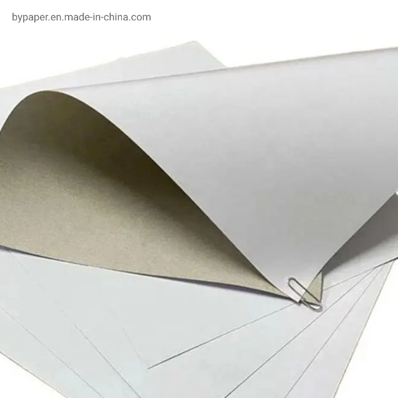 Papier ivoire non couché énorme papier duplex en vrac en feuille avec Gris