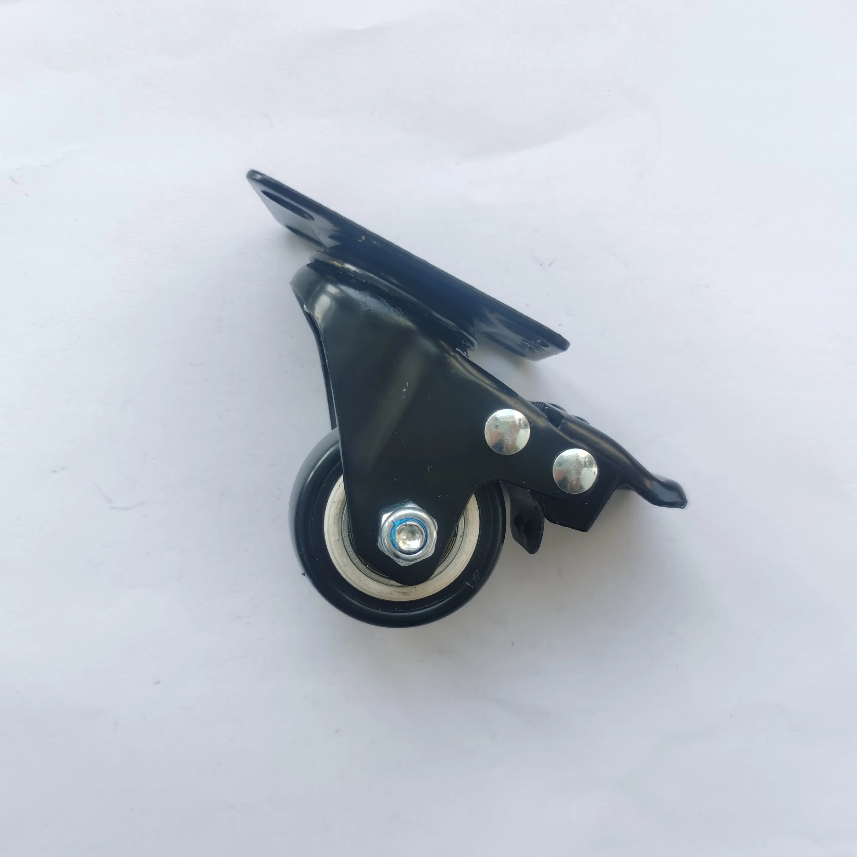 38/50/63mm Medium Duty Caster Wheel for Display Rack with Double Ball Bearing Power Coating Black