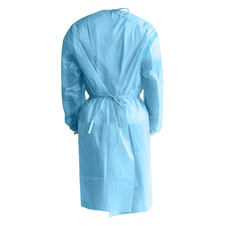 Siny Protective Surgical Supplies Materials Disposable PP PE Coated Isolation Gown