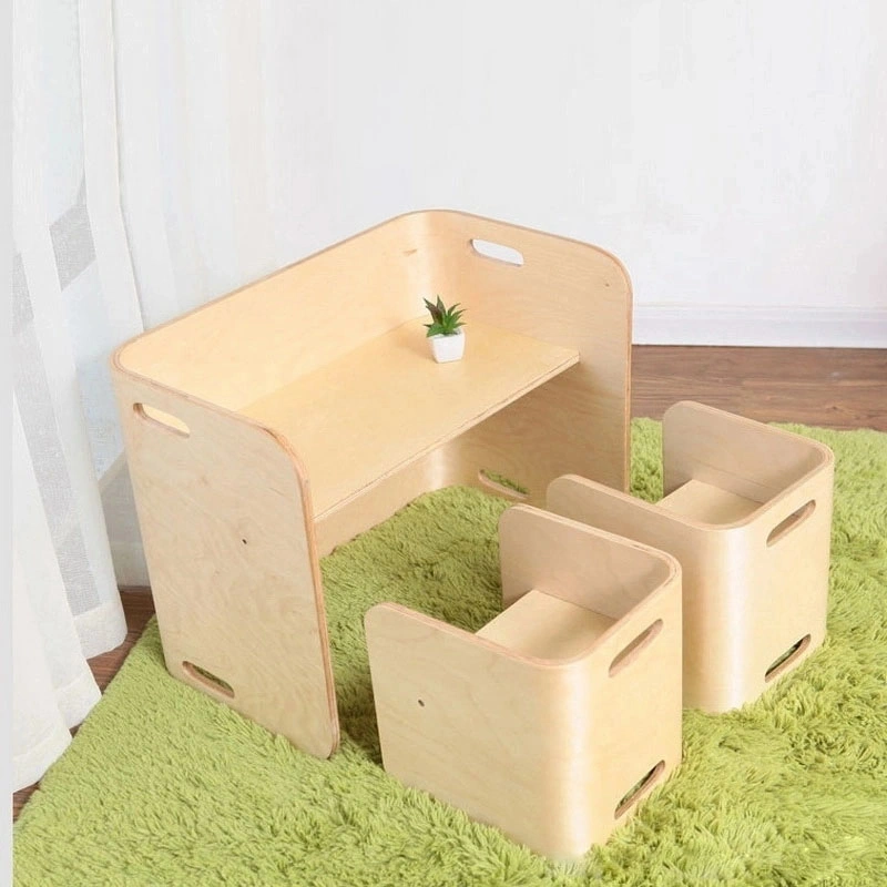 Ensemble de tables et chaises en bois pour enfants garderie de la maternelle mobilier préscolaire Définir