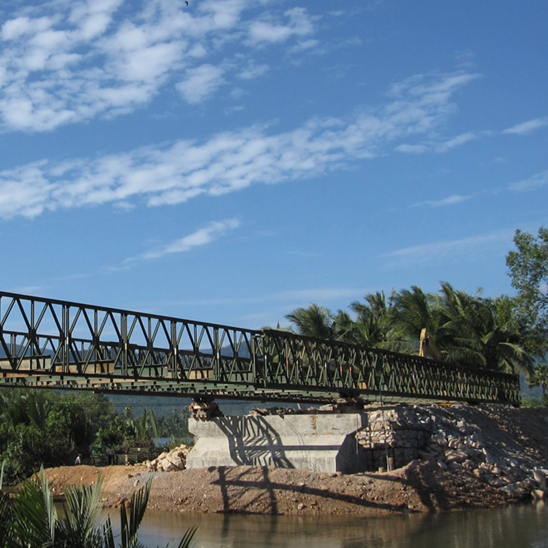 Estructura de acero prefabricados Personalizar Bailey puente con Galvanización corrosión