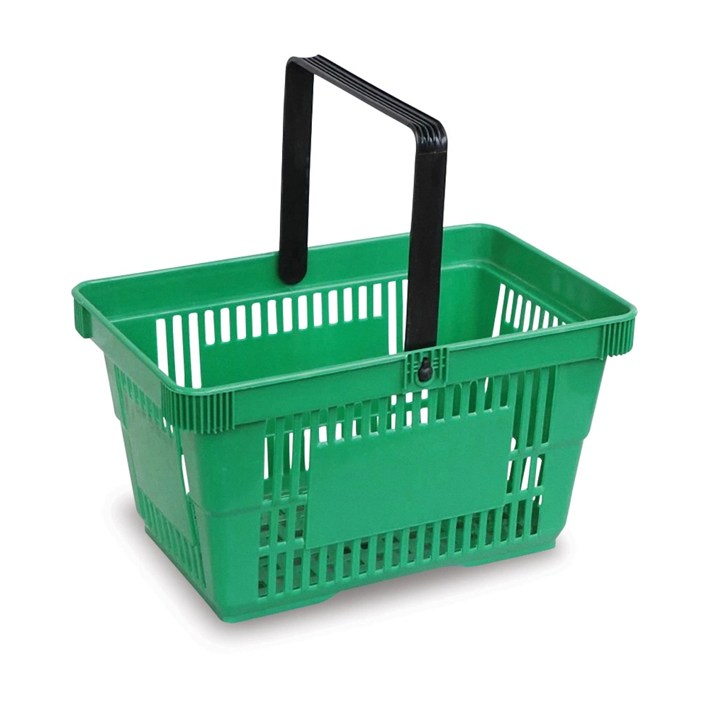 Rolling Design Vegetable Fruit Shopping Basket with Four Wheels