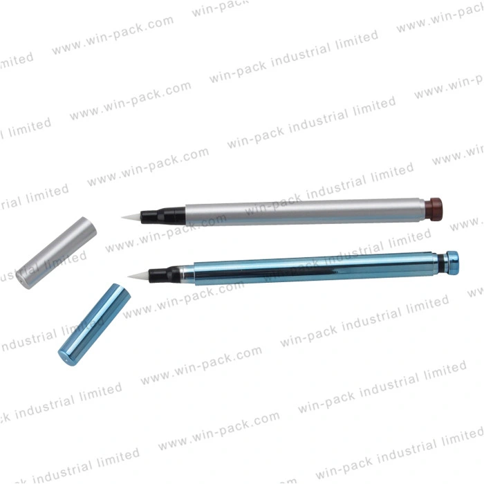 Crayon bleu liquide vide de l'oeil Eyeliner liquide stylo plume Eyeliner pinceau Logo couleur personnalisée