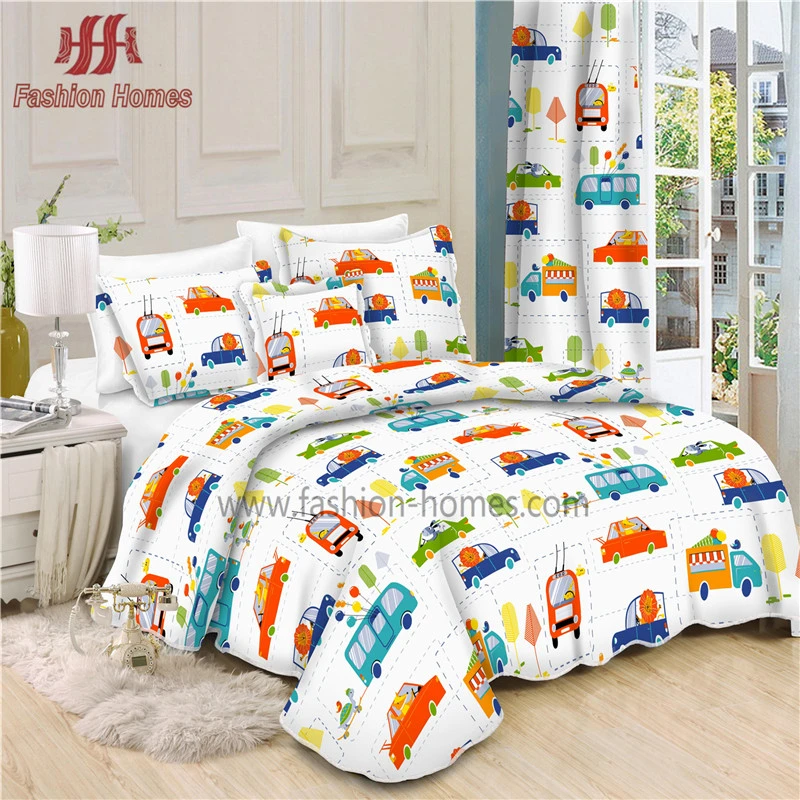 Microfiber Fashion Boy Printed Bedroom Curtain