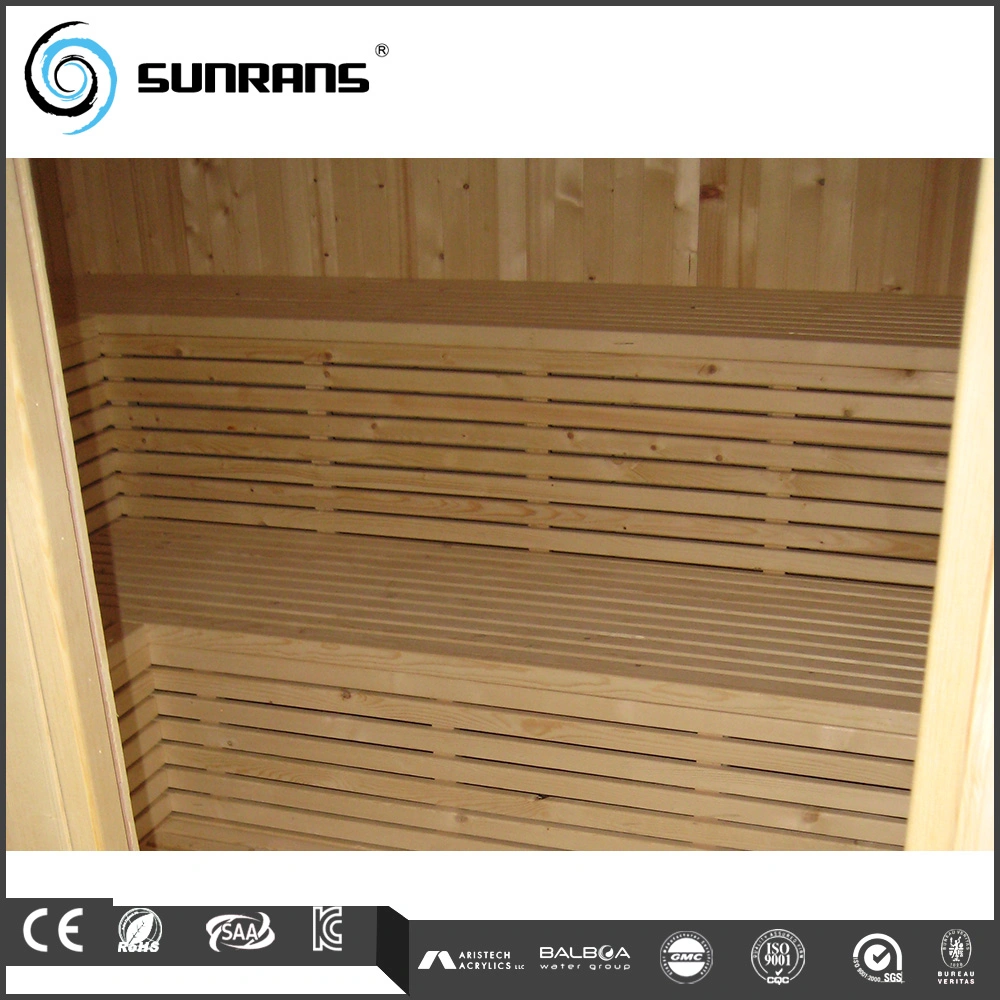 Nuevo diseño tradicional sala de sauna de vapor, sauna de madera grande para 8 personas, Habitación con sauna, sauna portátil Calentador (SR118)