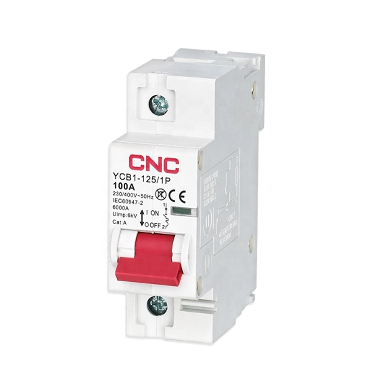 CNC New Design Ycb1 Series MCB 1p 2p 3p 4p MCB 63A 80A 100A 125 AMP 6ka 10ka Miniature Circuit Breaker