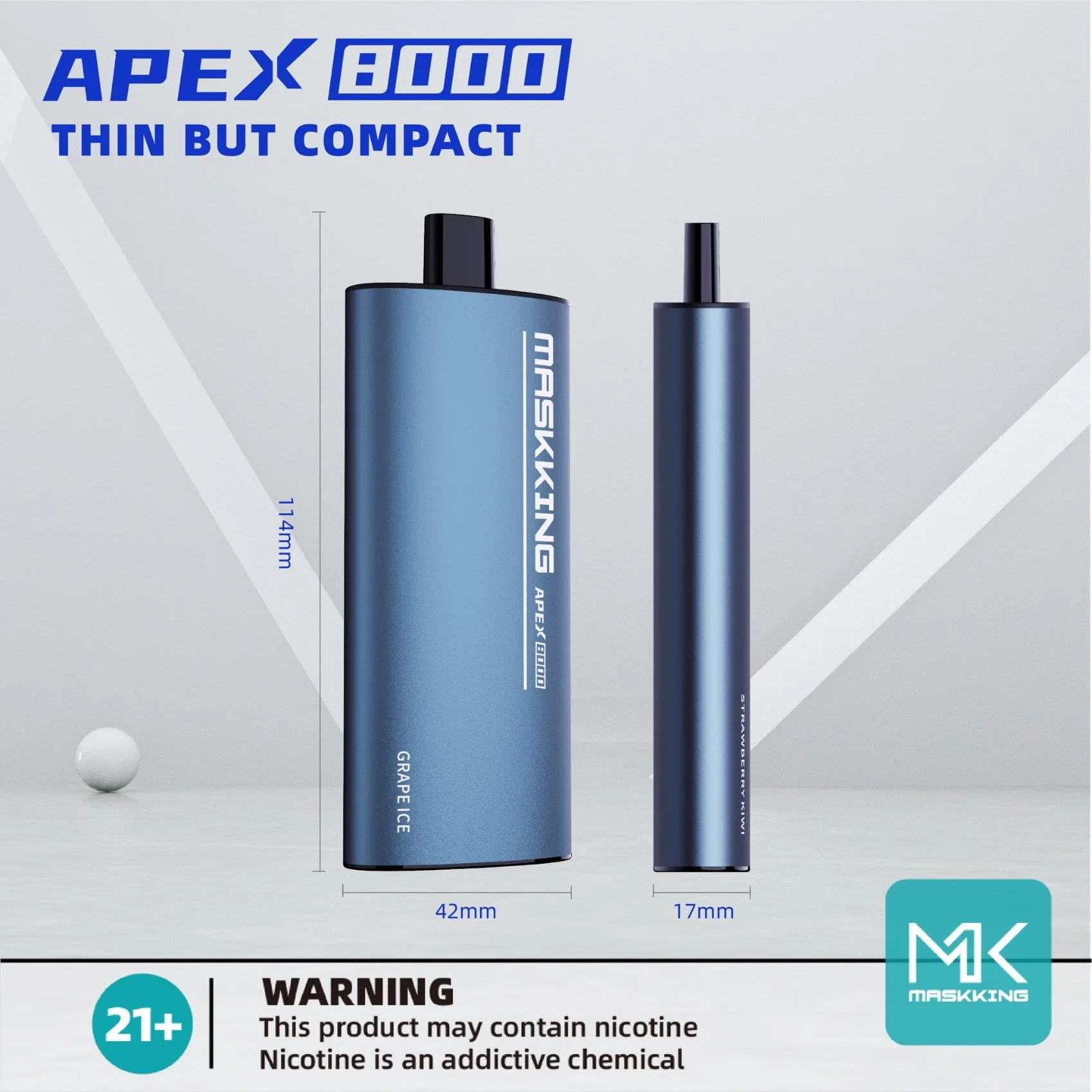 Maskking Brand-New Apex vaporisateur personnalisé stylo Prix Vape narguilé électroniques produits UK