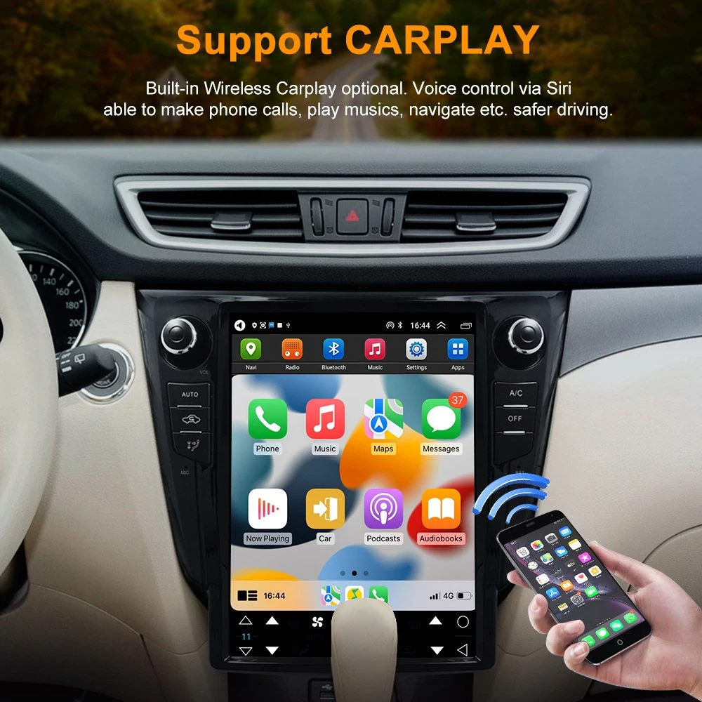 IPS Touch Screen Android 13 for Nissan Qashqai 2018 2019 2020 2021 2022 2023 8+128GB Car Video Player