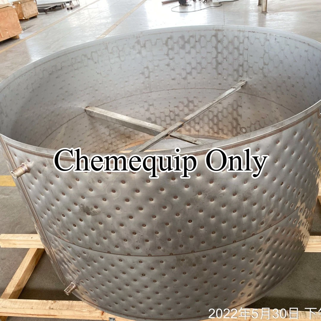 Variable Capacity Stainless Fermenter Heating and Cooling Dimple Jackets