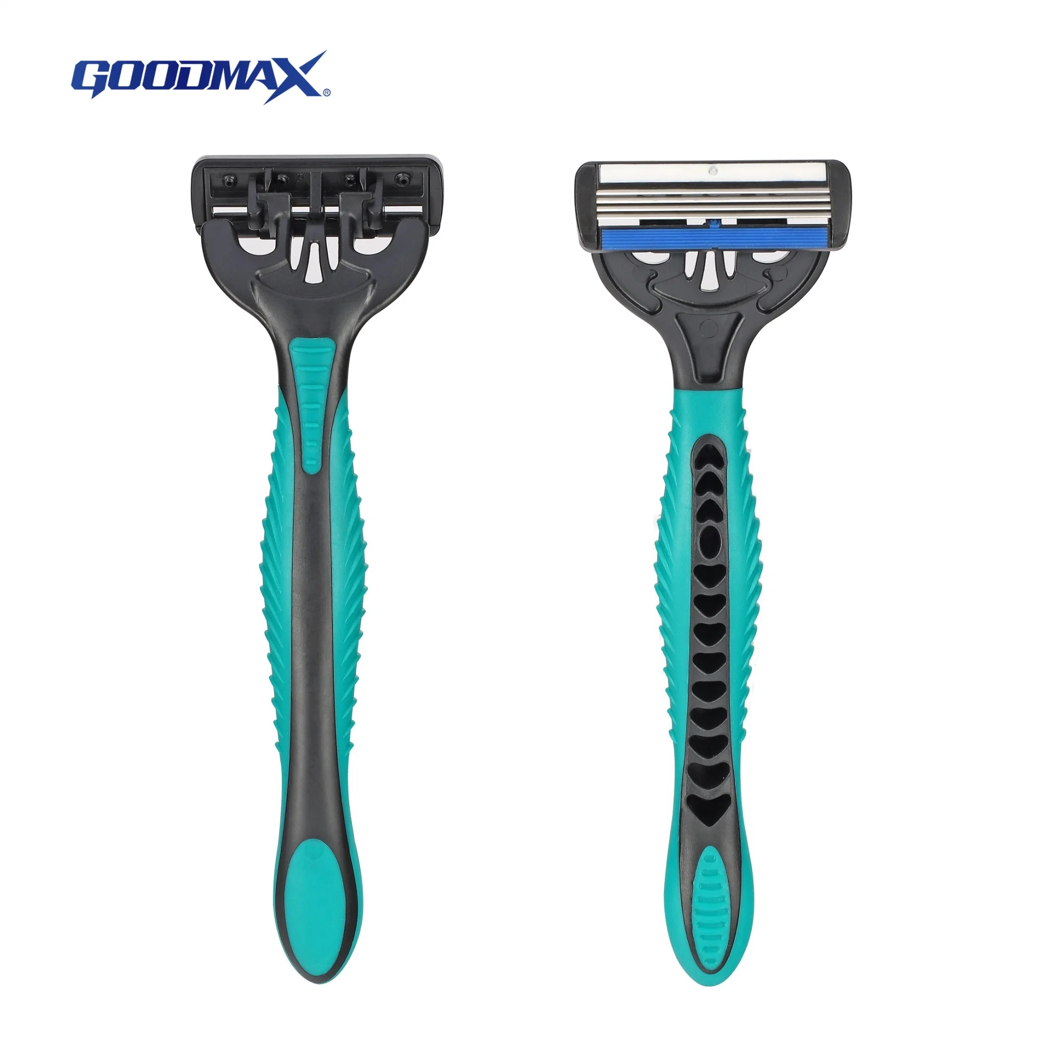 Low Price Safety Straight Plastic Men Disposable Four Blades Shaving Razor