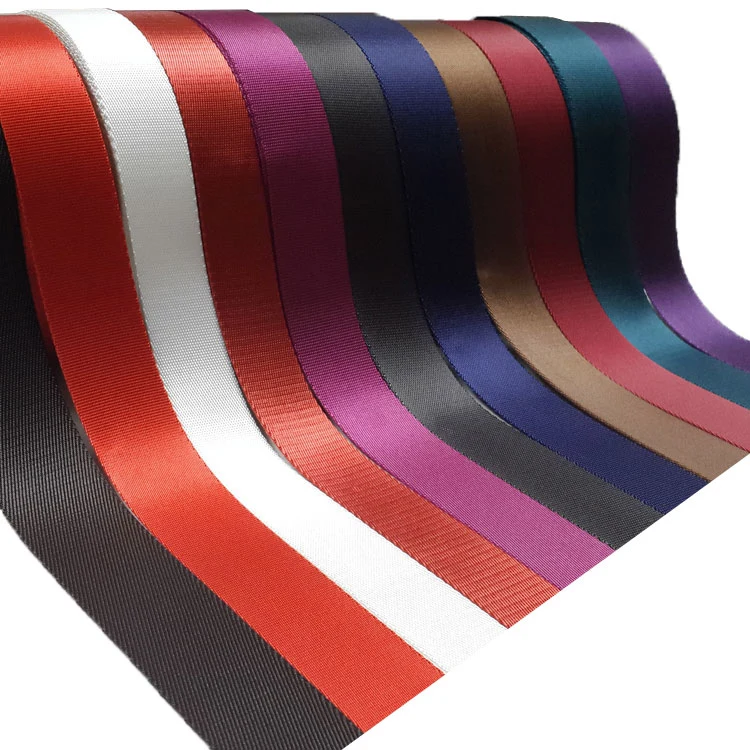 Eco-Friendly Fabric Jacquard Woven RPET Flat Belt Tubular Nylon Cotton PP/Polypropylene Polyester Webbing