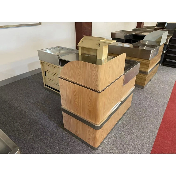 Convenience Store Shop Wooden Cash Counter Table