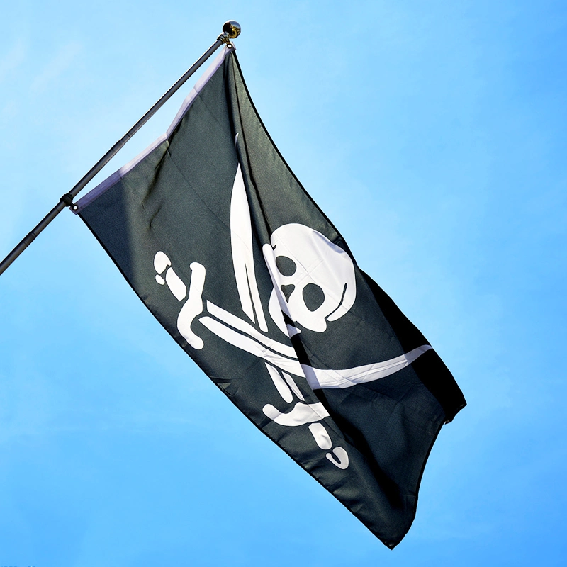 Customized High Quality Outdoor Advertising Banners 3X5FT Flags Ready to Ship Pirate Flag