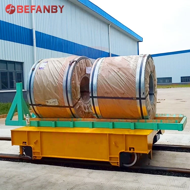 V Frame Steel Coil Transfer Car on Tracks for Aluminium Plant