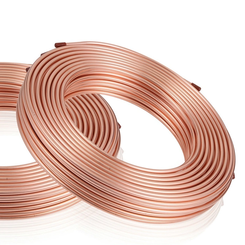 C11000 C12200 ASTM B8 B280 99.9% AC 1/4 C70600 C71500 Copper Tube/Brass/Seamless Soft/Straight/Copper Coil Pipe for Air Conditioner