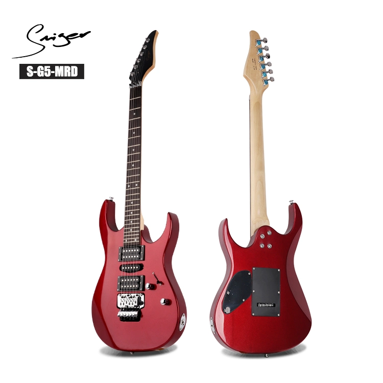 China Musical Instruments Manufacture Smiger Brand Basswood Electric Guitar