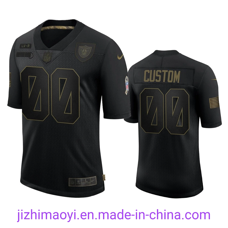 Wholesale/Supplier Custom Las Vegas Raiders 28 Josh Jacobs Allen Carr Cooper Crabtree Jackson Janikowski Salute to Service Football Jersey