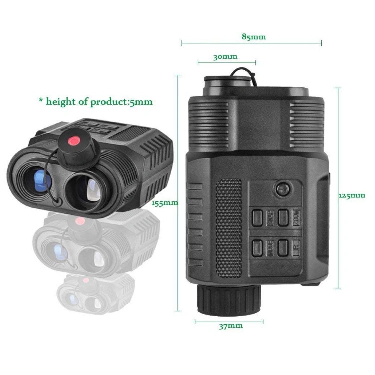 OEM ODM Nv150 Digital Night Vision Monocular Infrared LED 640X480 Resolution 850nm IR Hunting Scopes Night Vision