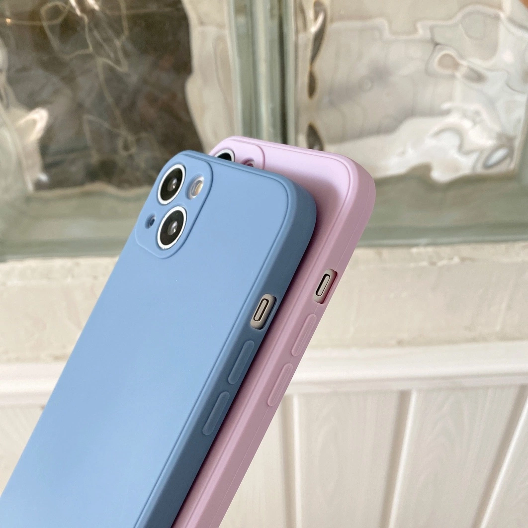 Funda de teléfono móvil completa de silicona sólida y económica para iPhone14 13 PRO Max