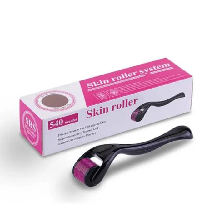 Hot Selling Salon Home Use Black Golden Dermal Filler 0.25mm 0.5mm Skin Booster Inject Hydra Roller Hyaluronic Acid Facial Head Care Roller Derma Rolling System