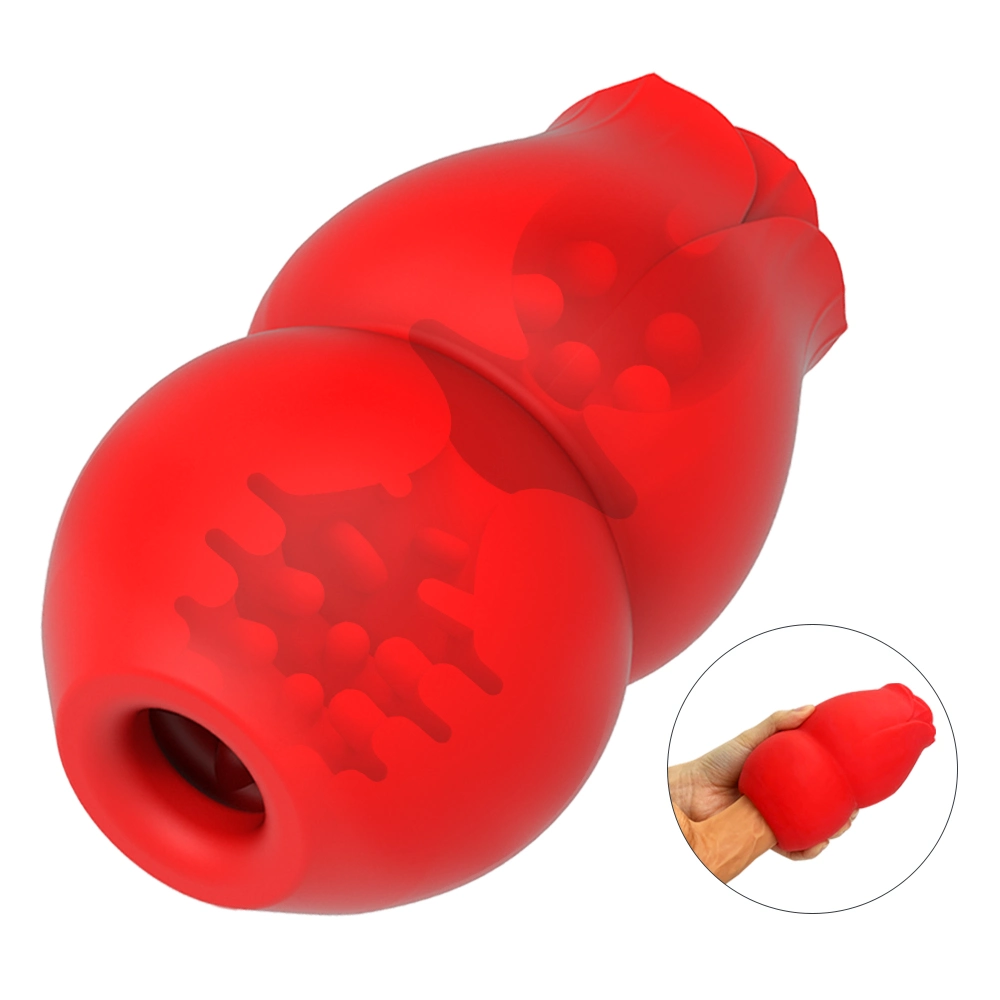 Rose Masturbation Cup Heating Sexy Mold Male Masturbation Clip Suction Penis Trainer Adult Sex Product Wholesale/Supplier