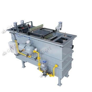 Medical Wastewater Treatment Plant Horizontal Daf Rectangle Dissolved Air Flotation Equipment