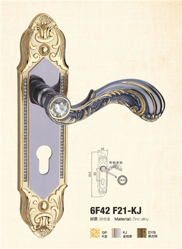 Classical Kingly Design Lever Door Handle Middle Size Zinc Alloy