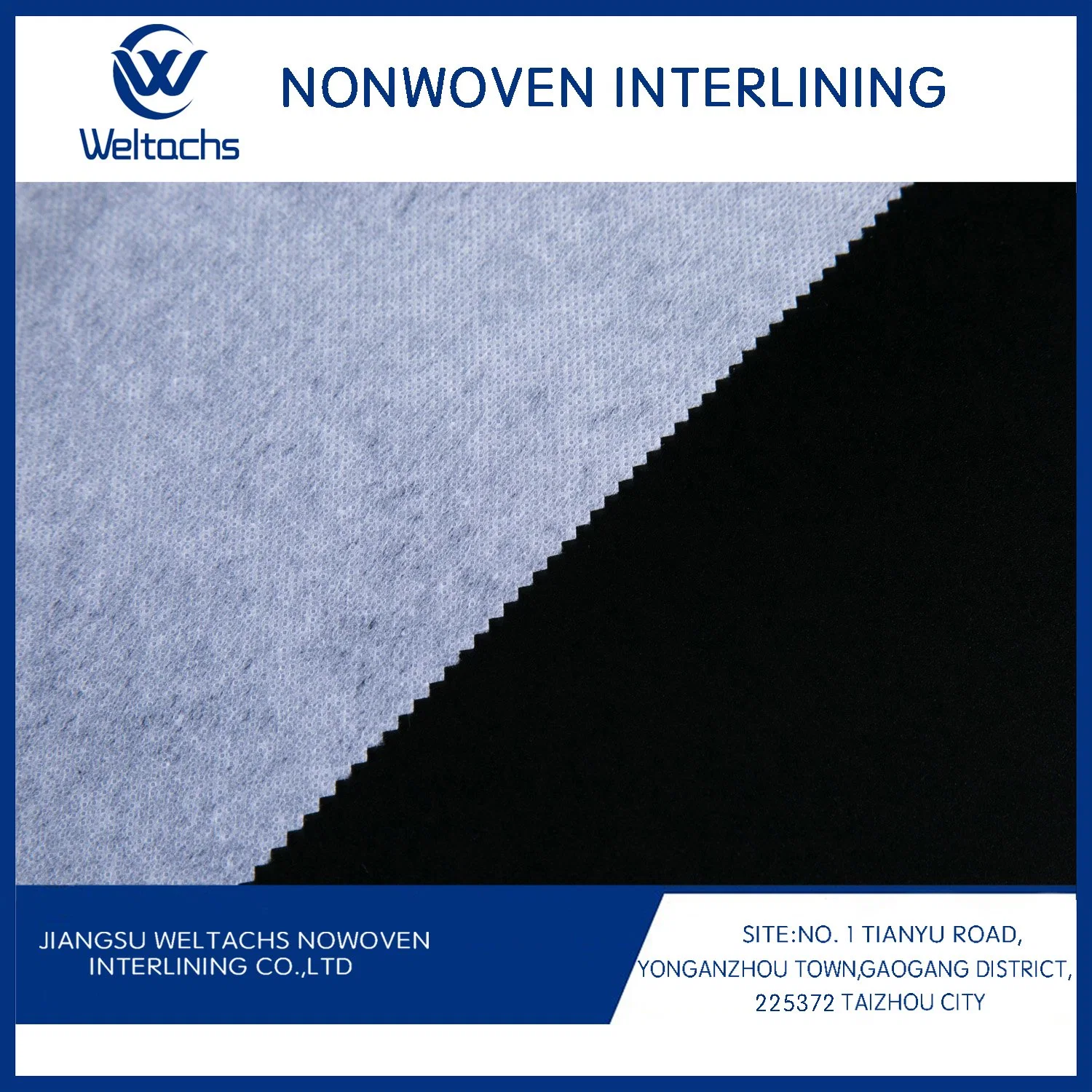 Produit chimique Bond 1025hf Gum Stay non Woven tissu 100% polyester Fabricant d'interlining non tissé à fusible