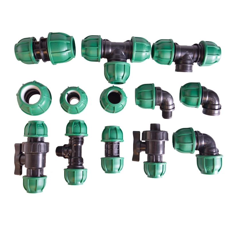 Round Internal Thread Plastic Turkish Type PP Irriplast Pn10 HDPE Compression Fittings