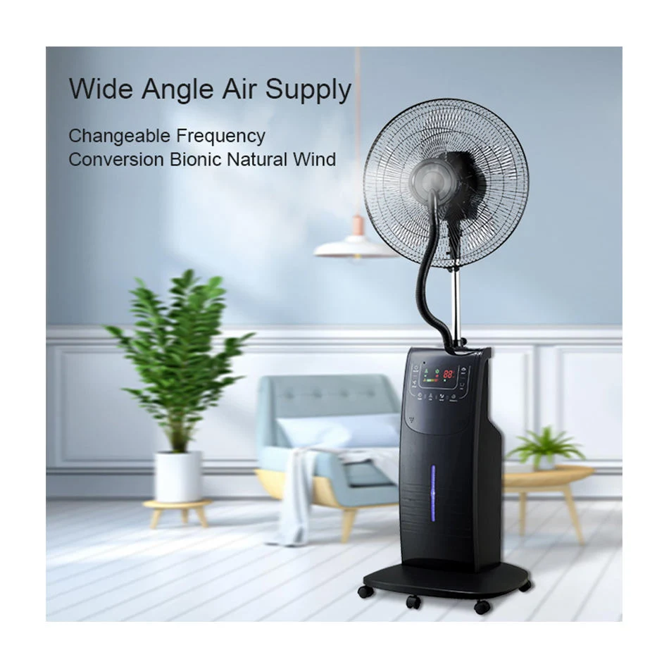 High quality/High cost performance  Air Cooler Domestic Standing Humidifier Mist Fan with Remote Water Mist Fan Spray