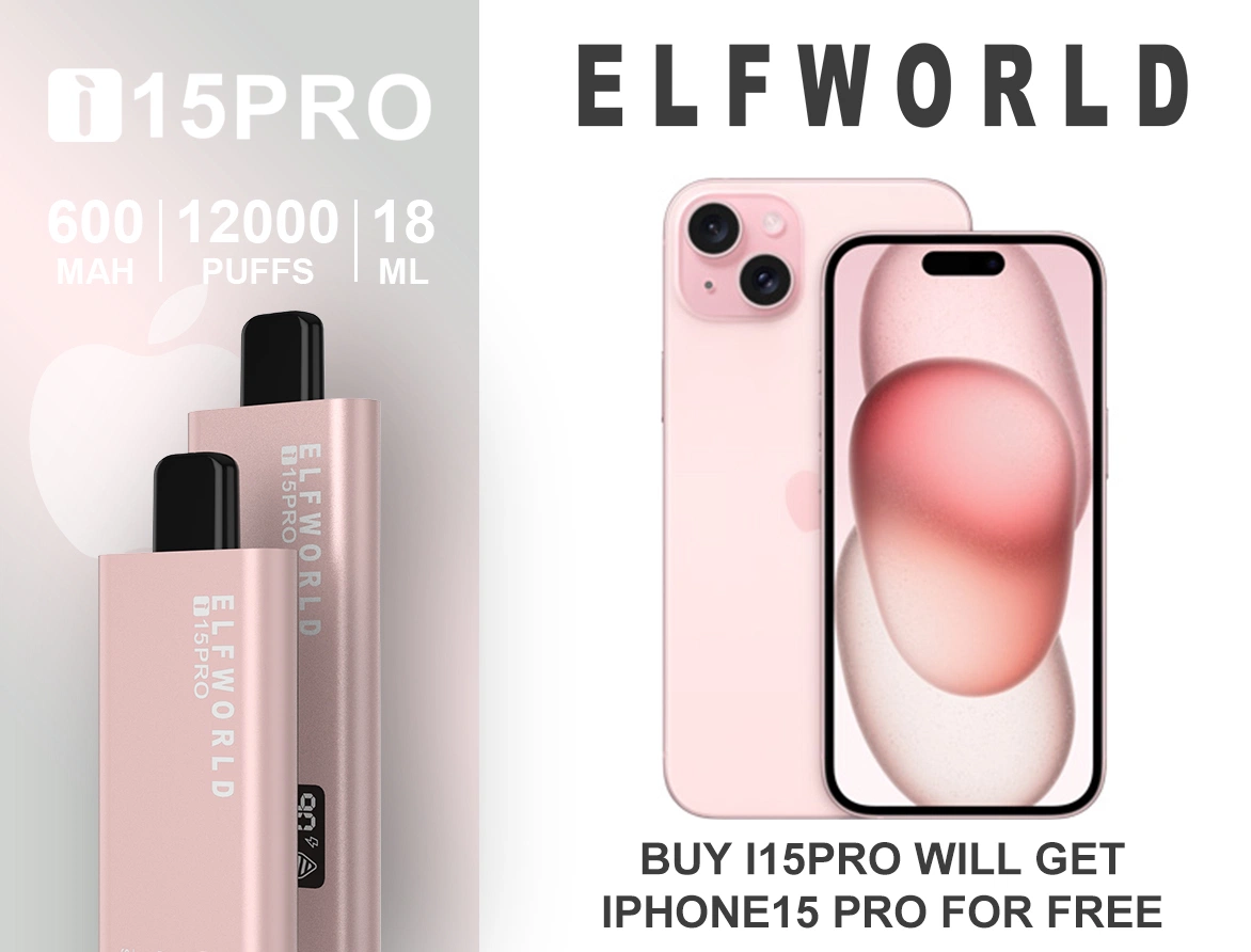 Elfworld I15PRO 12000puffs Smart Long Lasting Disposable Vape Pen Mesh Coil Wholesale Distributor OEM Big Smoke 10000 Puffs USA EU Rusia Germany Nz Lost Elf