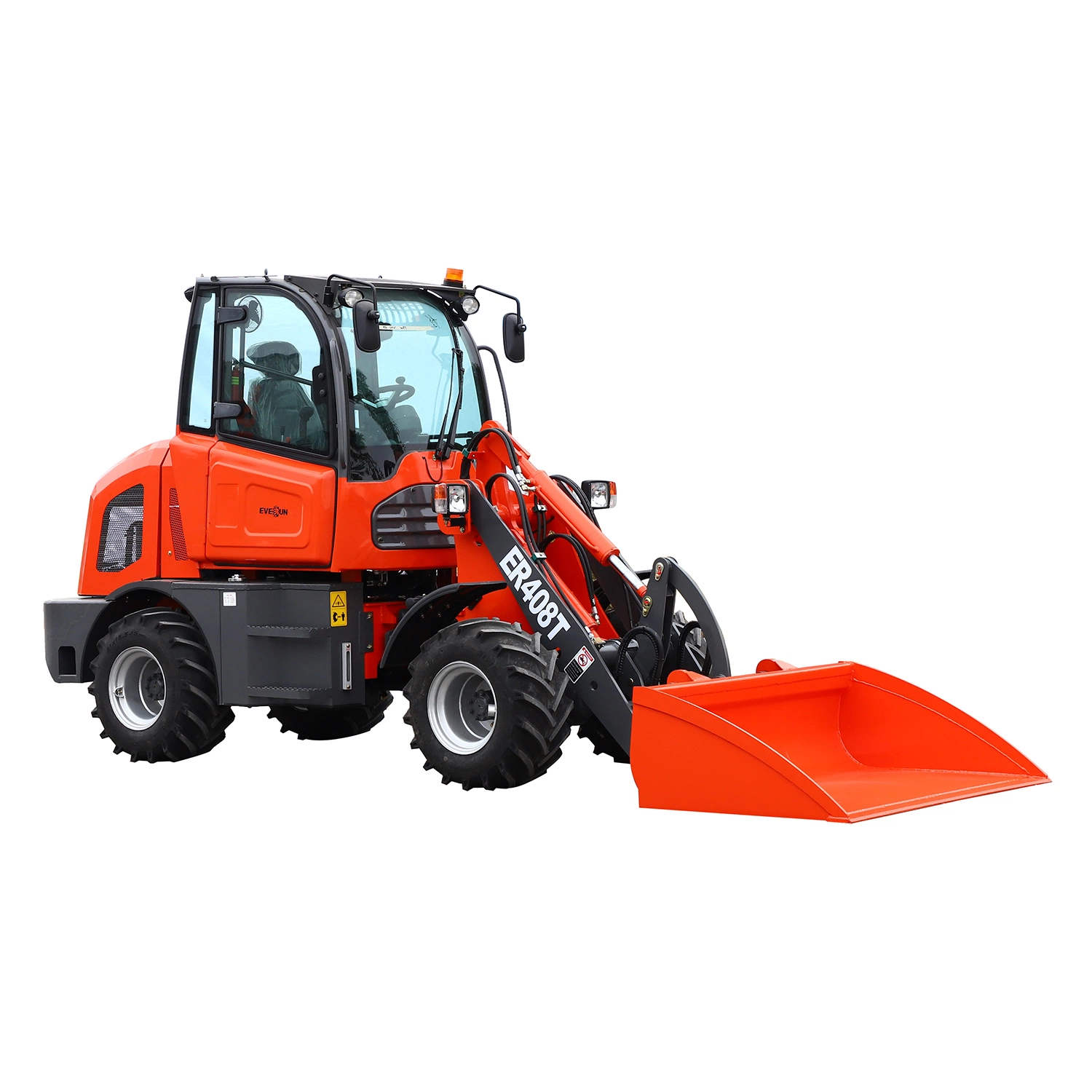 Hydraulic Front Discharge Everun Er408t 0.8ton Garden Trucking Mini Track Construction Loader