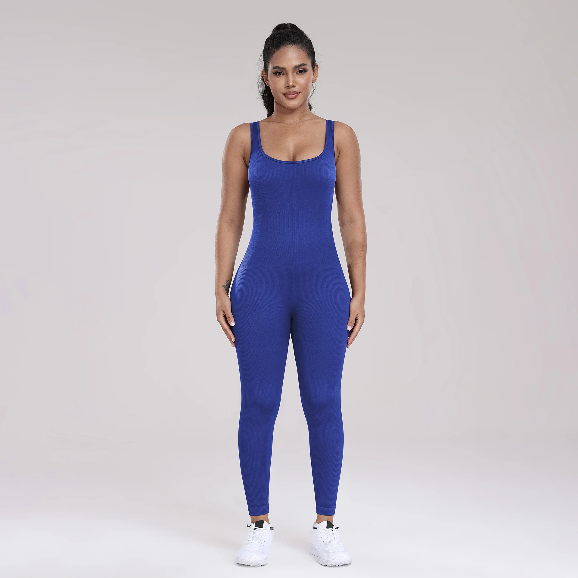 Mallas sin costuras de mujer cintura alta una pieza Fitness cómodo entrenamiento Legging