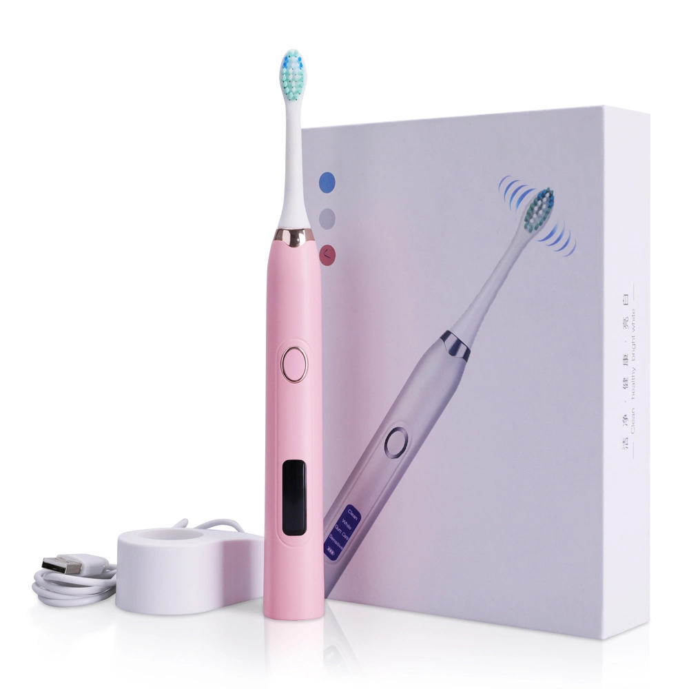 Ipx7 Waterproof Oral Hygiene Dental Vibrate Sonic Adult Electronic Toothbrush