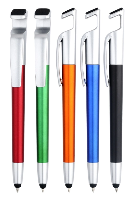 Stylo à bille en plastique de bureau, stylet, stylo à bille d'écran tactile, stylo à bille d'affaires, stylo à bille avec logo personnalisé, stylo à bille cadeau promotionnel