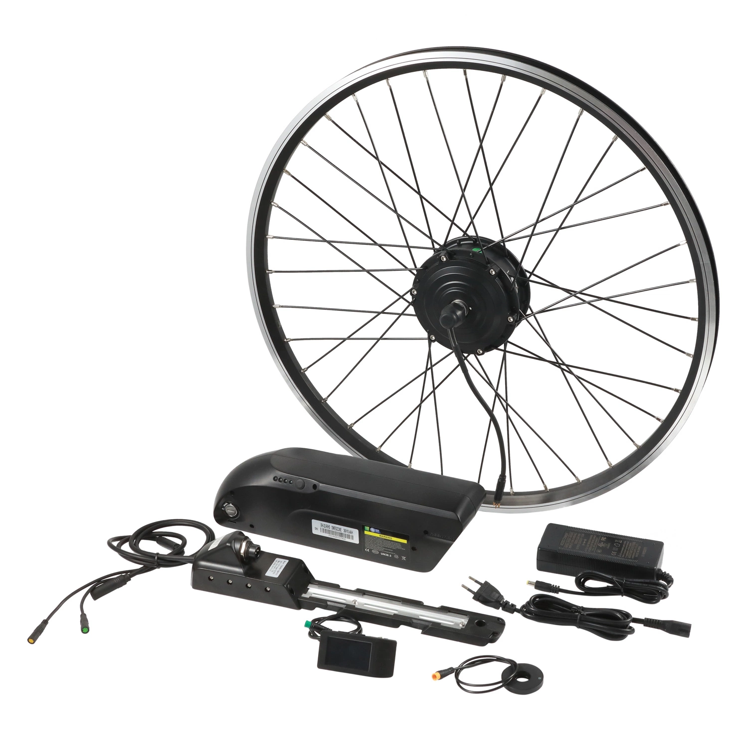 100g Fat Tyre 48V 500W 27.5" 700c Front/Rear Wheel E Bike Engine Kit with Lithium Ion Battery